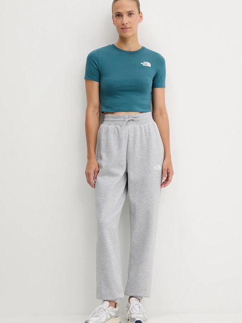 The North Face spodnie dresowe Essential Relaxed damskie kolor szary melanżowe NF0A8C1GDYX1 - zdjęcie produktu nr 2