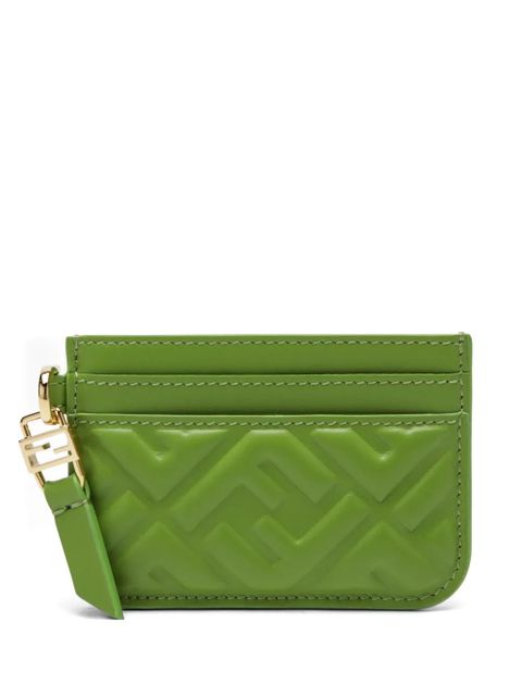 FENDI Baguette ff motif flat cardholder - Green - zdjęcie produktu nr 1