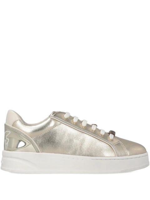 PINKO logo lace-up sneakers - Gold - zdjęcie produktu nr 1