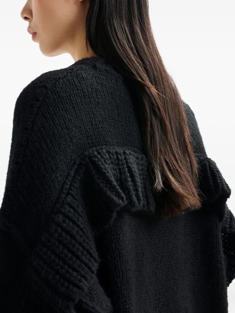 Essentiel Antwerp Ifly ruffled mini dress - Black - zdjęcie produktu nr 2