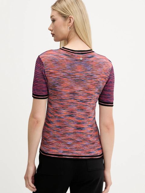 Desigual t-shirt AFRICA damski kolor pomarańczowy 25WWTF05