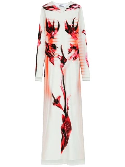 Jean Paul Gaultier double-layered printed maxi dress - Green - zdjęcie produktu nr 1