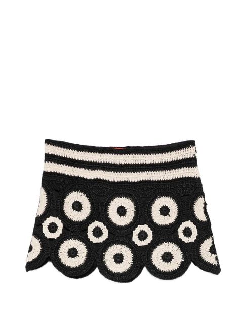 Simon Miller Beep Beep crochet mini skirt - Black - zdjęcie produktu nr 2