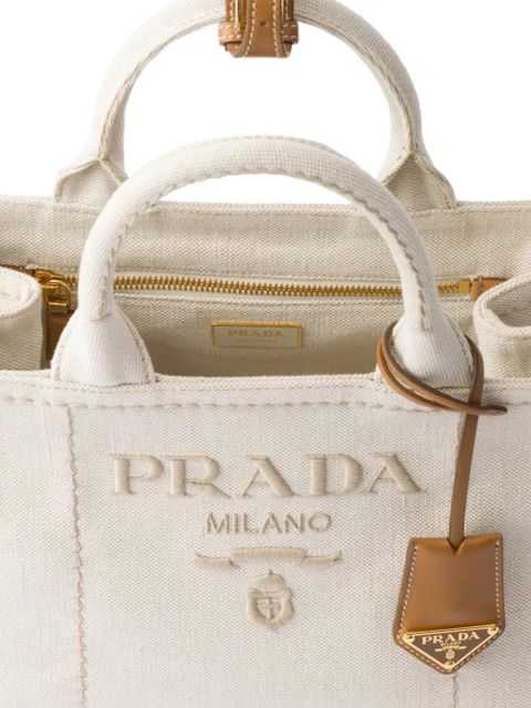 Prada small Jardinière tote bag - Neutrals