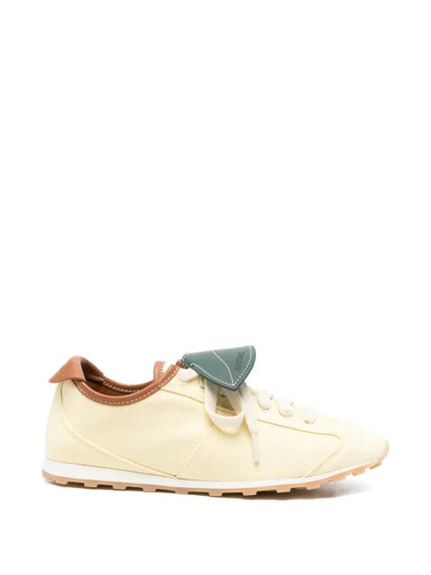 Jacquemus Resort leaf-patch sneakers - Neutrals - zdjęcie produktu nr 1