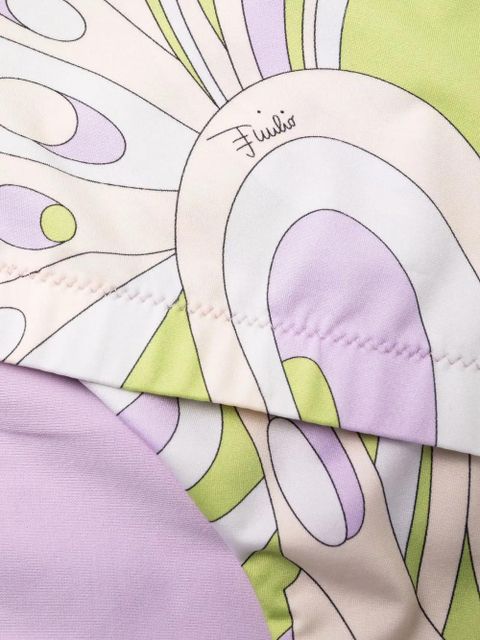 PUCCI Farfalle skirt-detail bikini bottoms - Green - zdjęcie produktu nr 2