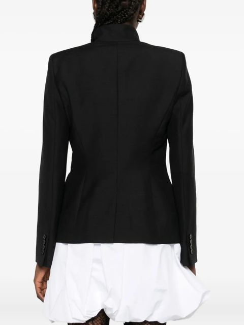 Alexander McQueen high-neck single-button jacket - Black