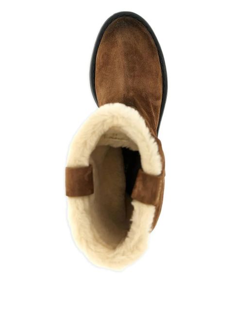 Miu Miu round-toe boots - Brown