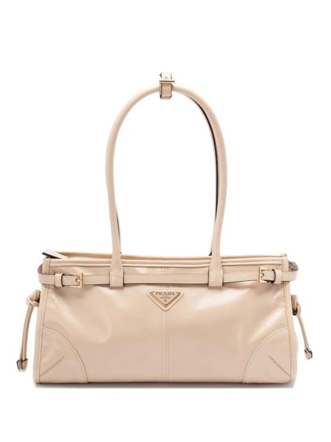Prada triangle-logo shoulder bag - Neutrals - zdjęcie produktu nr 1