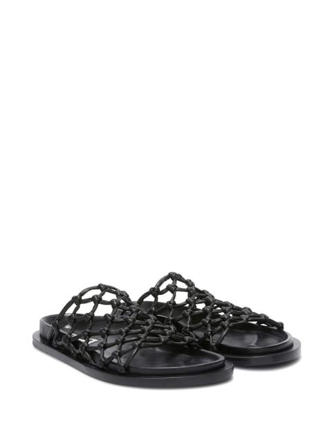 Jil Sander mesh leather sandals - Black - zdjęcie produktu nr 2