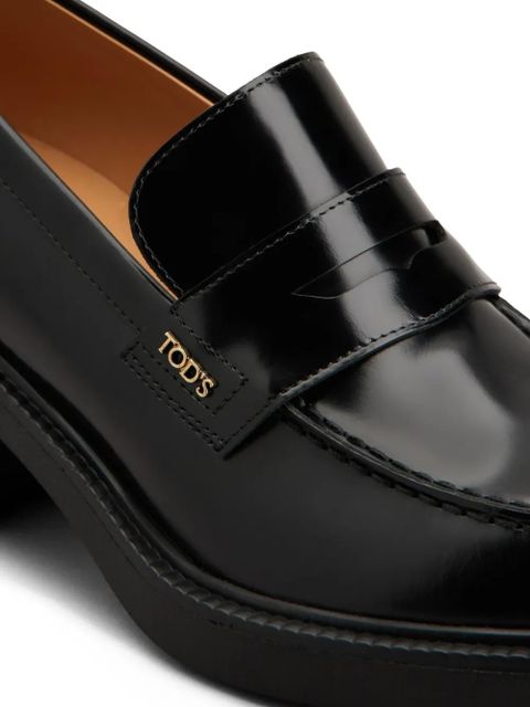 Tod's 60mm leather loafers - Black