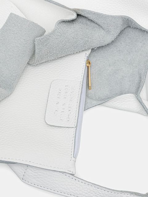 Answear.LAB torebka skórzana kolor biały