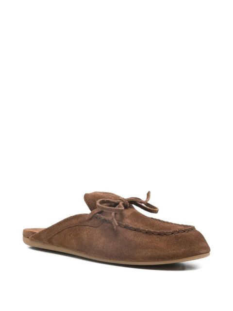 Miu Miu bow-detail mules - Brown - zdjęcie produktu nr 2