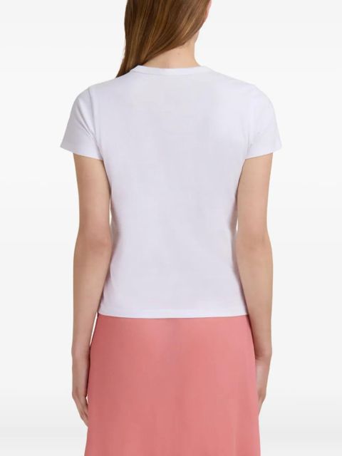 Marni floral-embroidered T-shirt - 0AW01 LILY WHITE