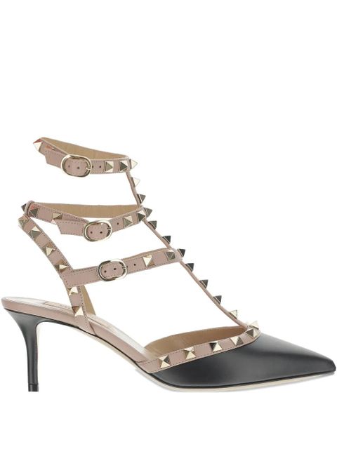 Valentino Garavani 65mm Rockstud heeled pumps - Black - zdjęcie produktu nr 1