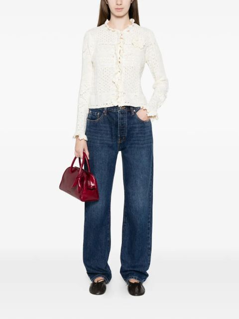 Ba&Sh ruffled crochet cardigan - Neutrals - zdjęcie produktu nr 2