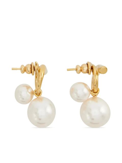 Ferragamo faux-pearl embellished earrings - Gold
