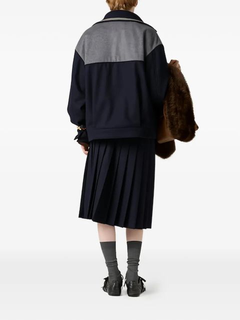 Miu Miu velour midi-skirt - Blue