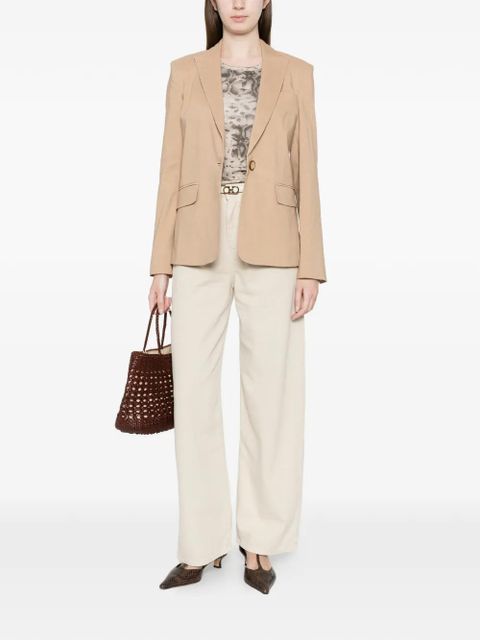PINKO button flax blazer - Neutrals - zdjęcie produktu nr 2