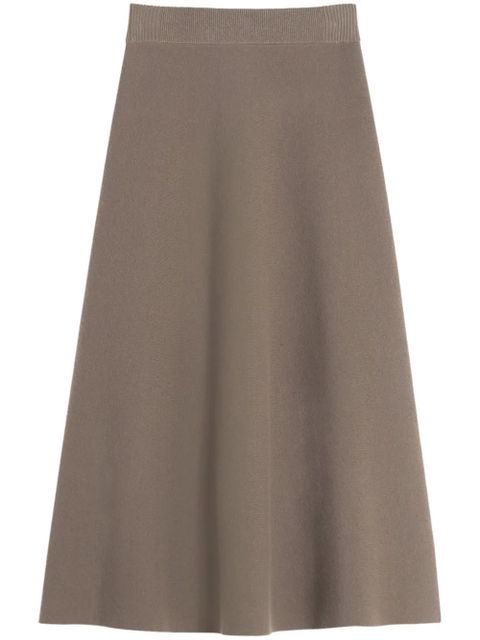 Lanvin flared midi skirt - Brown - zdjęcie produktu nr 1