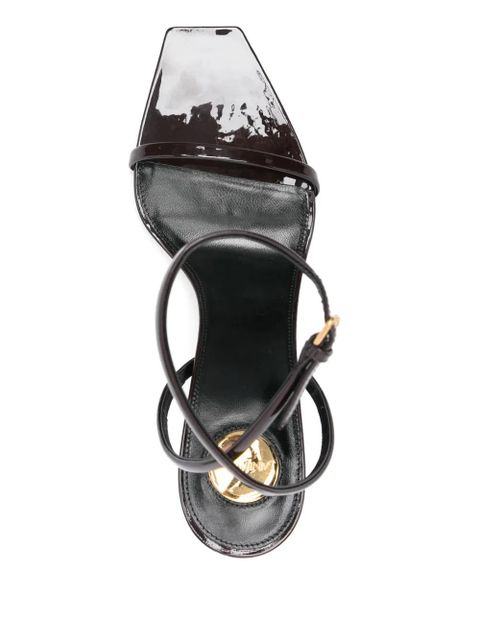 Saint Laurent 75mm Lee sandals - Brown