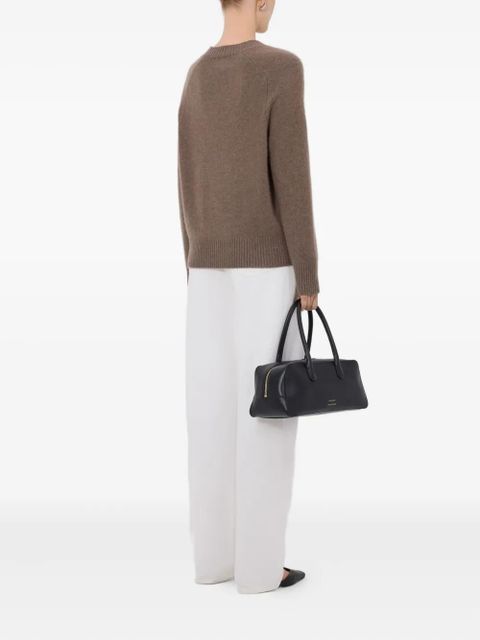 LouLou de Saison U neck ribbed BAJI sweater - Brown