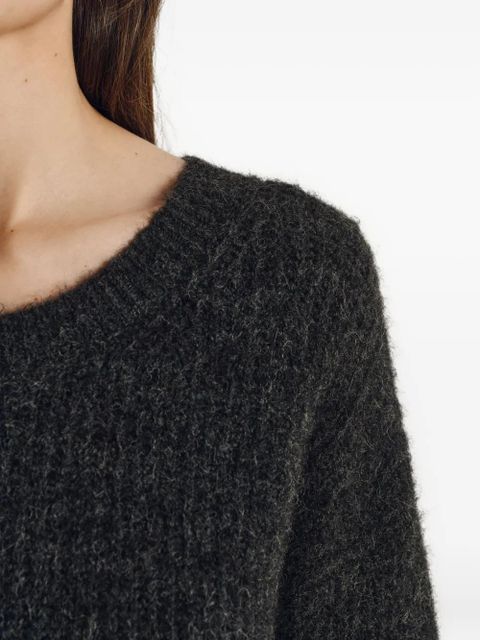 American Vintage East long-sleeve crew-neck sweater - Grey