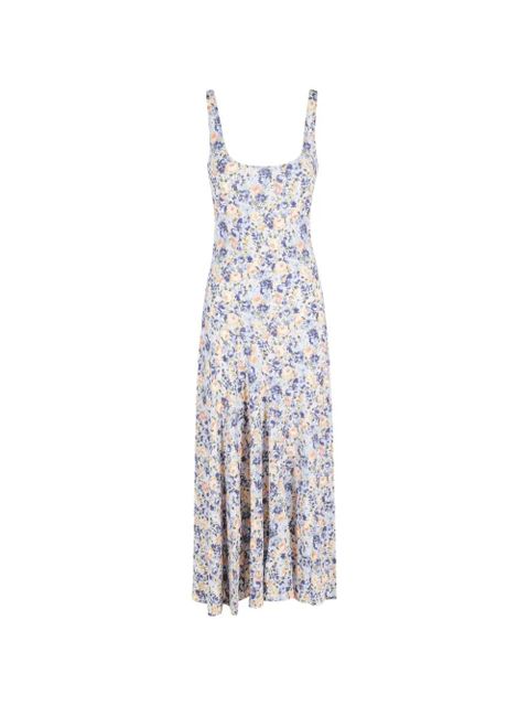 Ulla Johnson Yasna floral-print sleeveless maxi dress - Blue - zdjęcie produktu nr 1