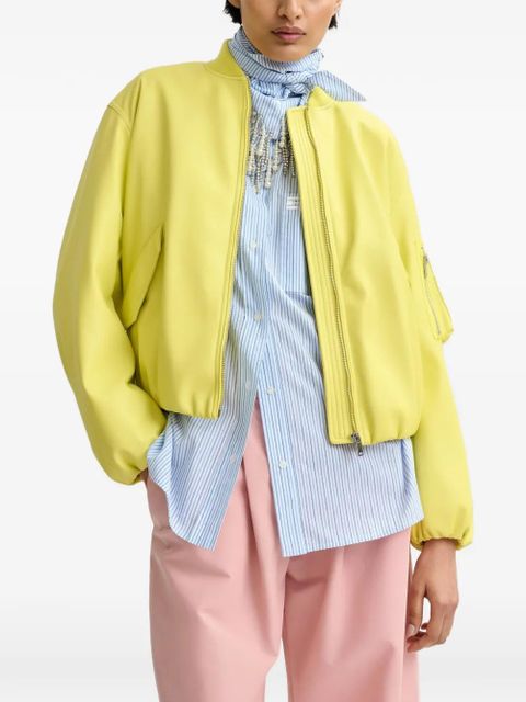 Essentiel Antwerp pocket-sleeve bomber jacket - Yellow