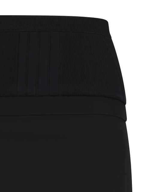 The Attico ribbed pencil skirt - Black