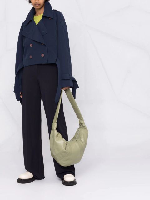 Acne Studios cropped trench jacket - Blue