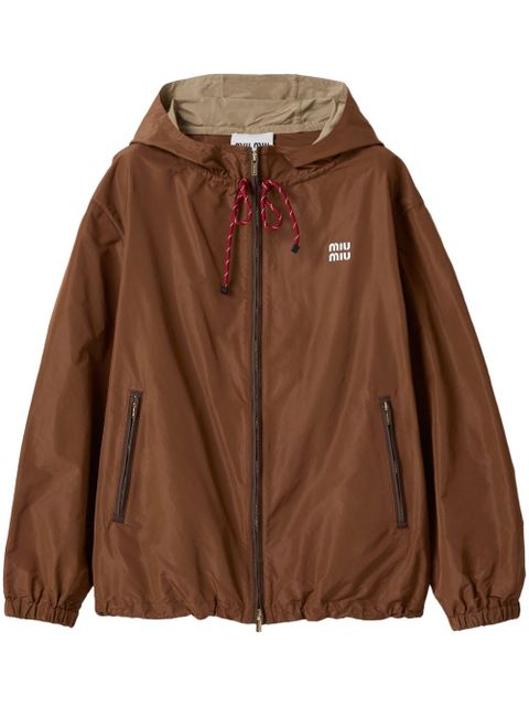 Miu Miu hooded jacket - Brown - zdjęcie produktu nr 1