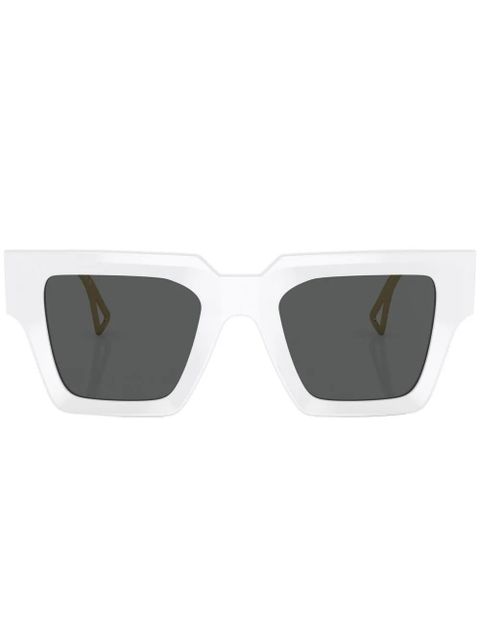 Versace Eyewear logo-embossed square-frame sunglasses - White - zdjęcie produktu nr 1