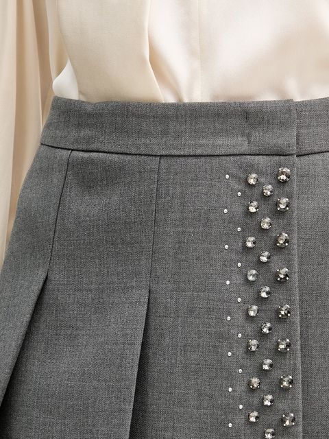 MAX&Co. spódnica z dodatkiem wełny MCOPRUGNA