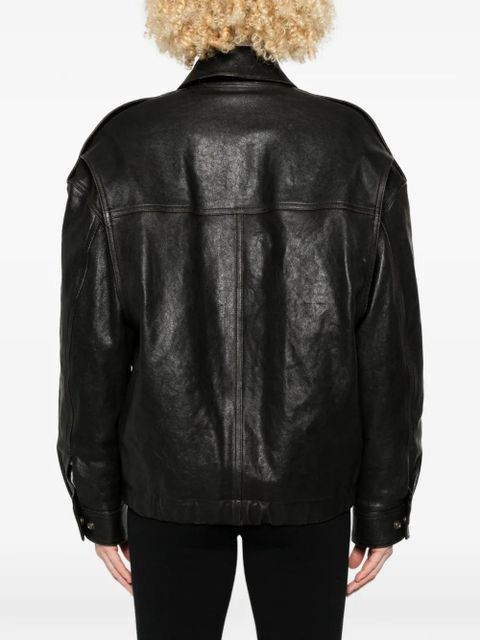 Saint Laurent leather jacket - Black