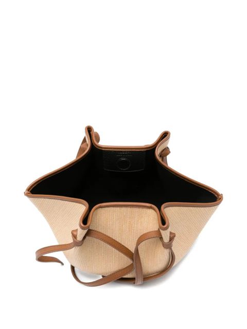 Yuzefi Mochi knotted-strap woven tote bag - Neutrals