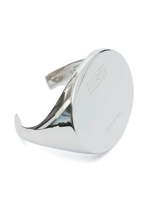MM6 Maison Margiela Numbers-motif cuff bracelet - Silver