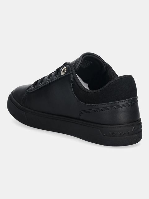Tommy Hilfiger sneakersy skórzane CASUAL CUPSOLE SNEAKER damskie kolor czarny FW0FW09020