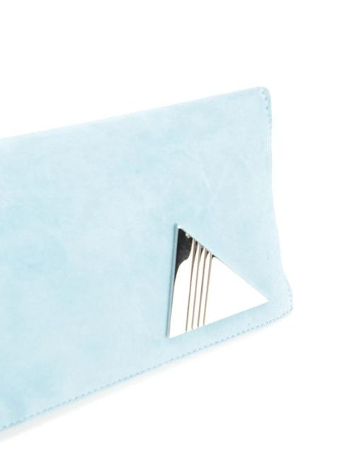 The Attico 8.30 suede clutch bag - Blue