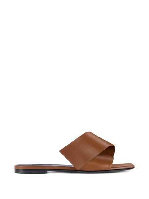 Givenchy twisted ribbon flat sandals - Brown - zdjęcie produktu nr 1