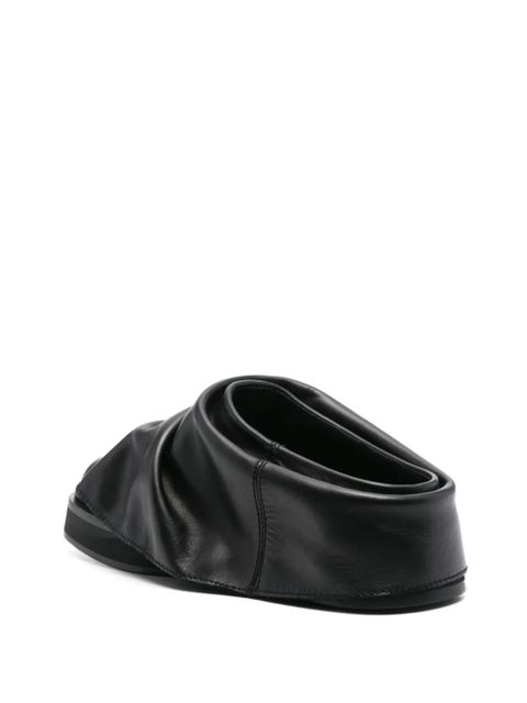 The Attico Mini Robin sabot - Black
