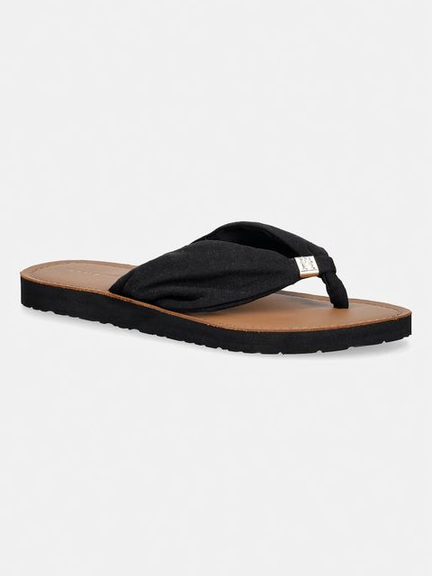 Tommy Hilfiger japonki damskie TH LTR FOOTBED SUMMER SANDAL - zdjęcie produktu nr 1