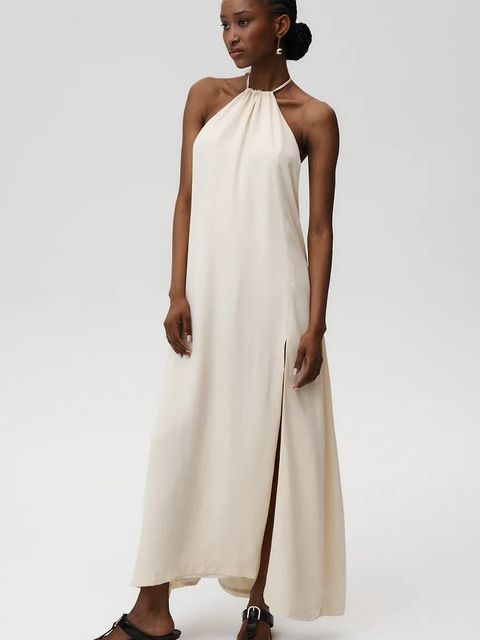 Undress Code sukienka Desire Dress kolor beżowy maxi prosta 908