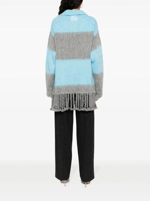 ETRO fringed-edge sweater minidress - Grey - zdjęcie produktu nr 2