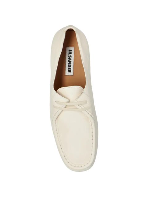 Jil Sander leather lace-up shoes - Neutrals