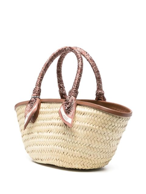 AMIRI MA raffia tote bag - Neutrals