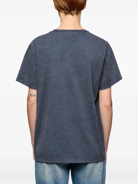 GANNI floral-print crew-neck T-shirt - Grey