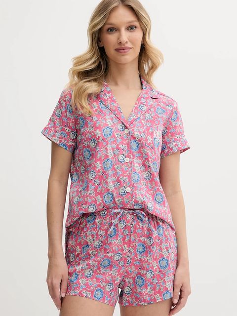 Lauren Ralph Lauren piżama damska kolor różowy ILN12411