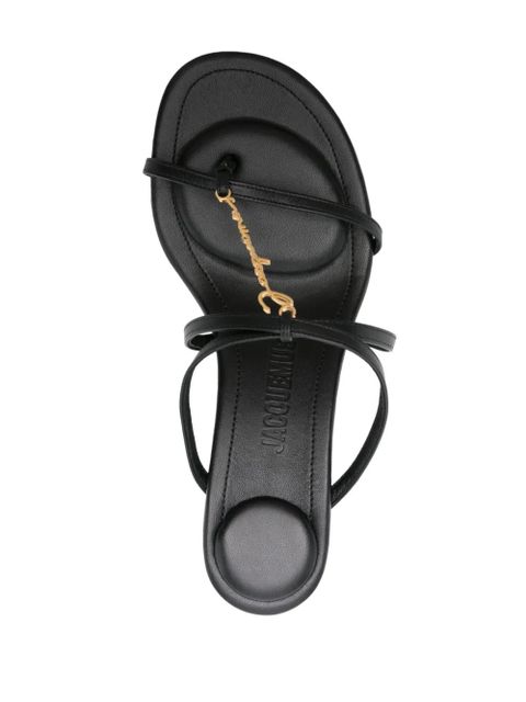 Jacquemus Les Sandales Pralu 40mm mules - Black