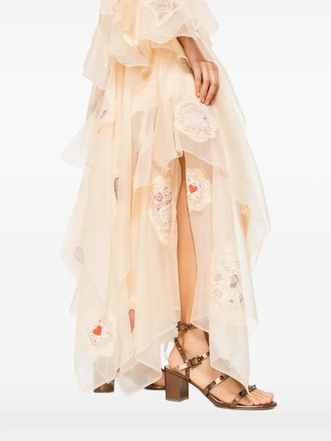 ZIMMERMANN lace ruffled dress - Neutrals